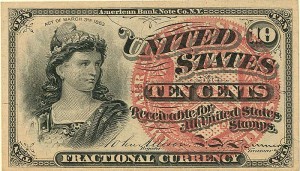 Fractional Currency - FR-1258 - Paper Money